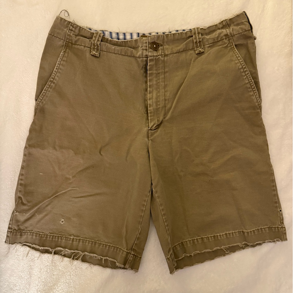 Men's Tan Grunge Shorts